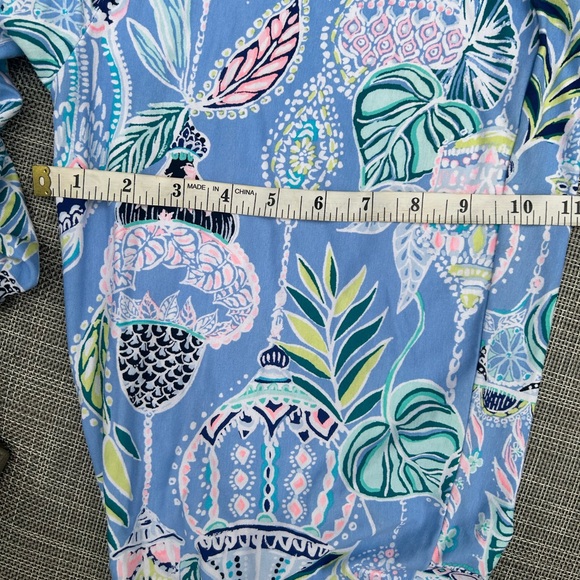 Lilly Pulitzer Georgia May Palazzo Blue Peri Pants Womens size M / L - Picture 3 of 11